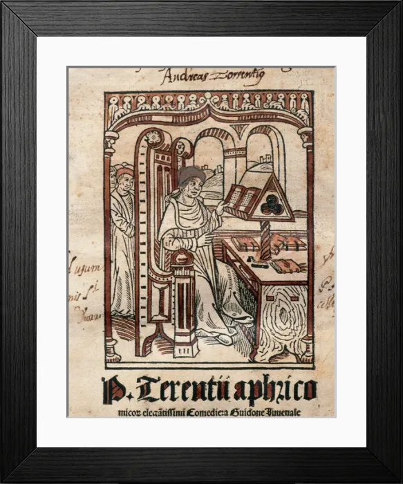 Framed Print : Terence (195-159 BC). Comedies Framed Print : Terence (195-159 BC). Comedies