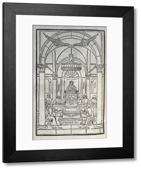 Framed Print : Terence (195-159 BC). Engraving Framed Print : Terence (195-159 BC). Engraving