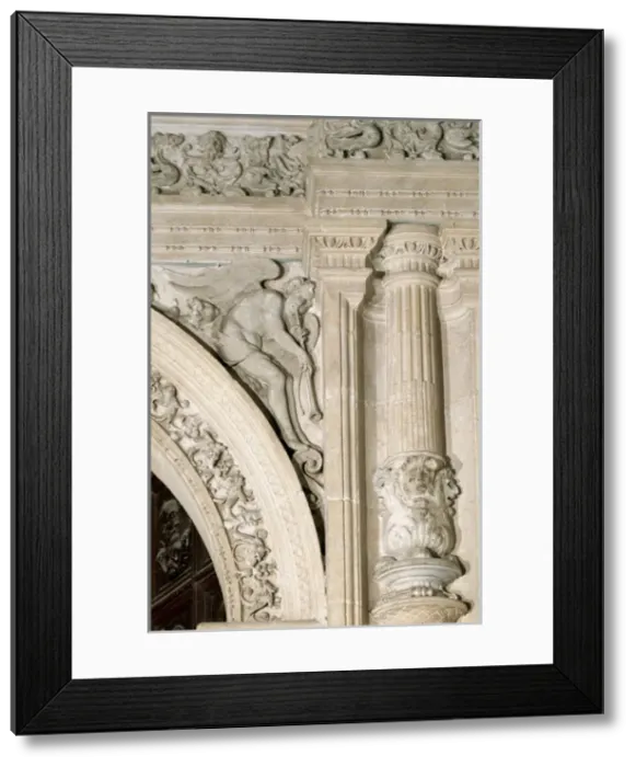 Framed Print : Vestrys Gate of the Cathedral of Granada by Diego Siloe. 16 Framed Print : Vestrys Gate of the Cathedral of Granada by Diego Siloe. 16