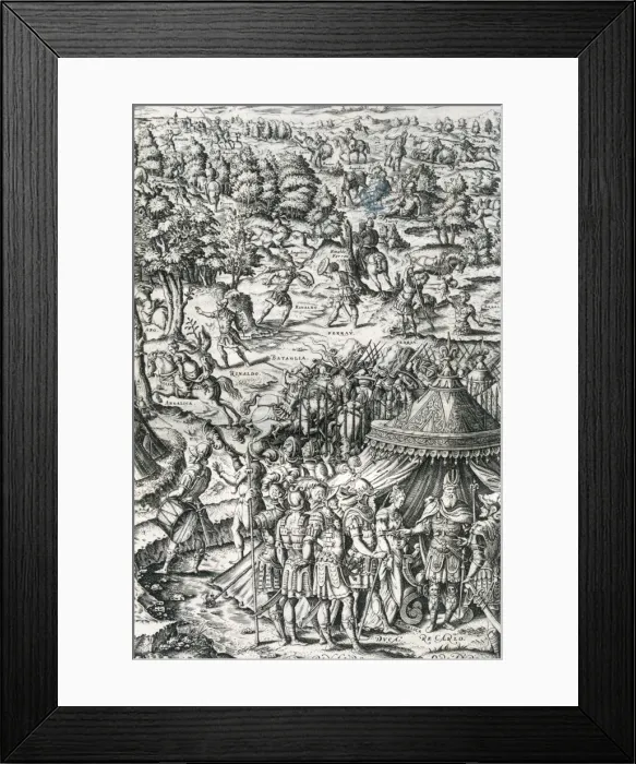 Framed Print : The Frenzy of Orlando by Ludovico Ariosto. First Chant. Engr Framed Print : The Frenzy of Orlando by Ludovico Ariosto. First Chant. Engr
