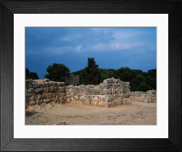 Framed Print : Spain. Catalonia. Ampurias. Cyclopean walls Framed Print : Spain. Catalonia. Ampurias. Cyclopean walls