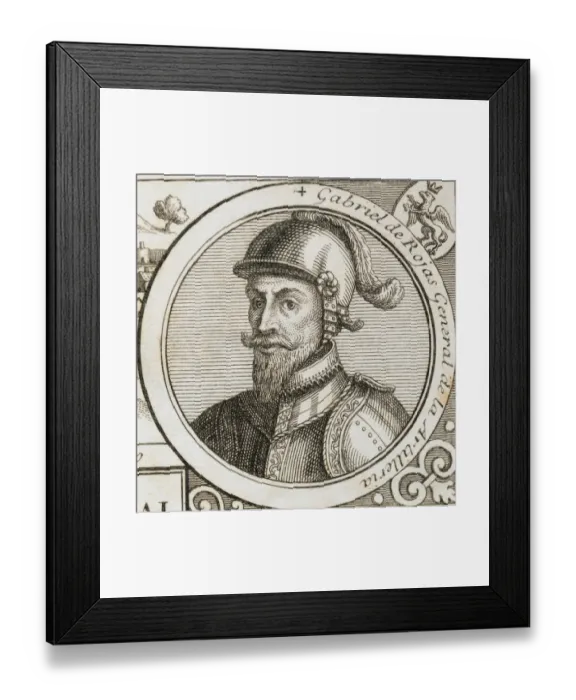 Framed Print : Gabriel de Rojas Cordova. Engraving Framed Print : Gabriel de Rojas Cordova. Engraving