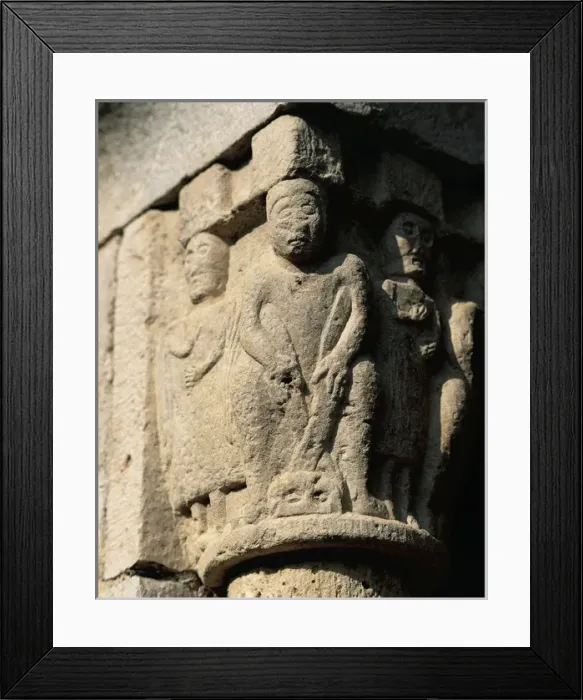 Framed Print : Capital. Cloister. Convent of Sant Domenec. Peralada. Spain Framed Print : Capital. Cloister. Convent of Sant Domenec. Peralada. Spain