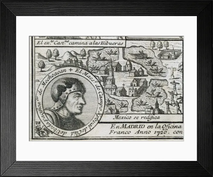 Framed Print : Cristobal de Olid (1488-1524). Spanish conqueror. Engraving Framed Print : Cristobal de Olid (1488-1524). Spanish conqueror. Engraving