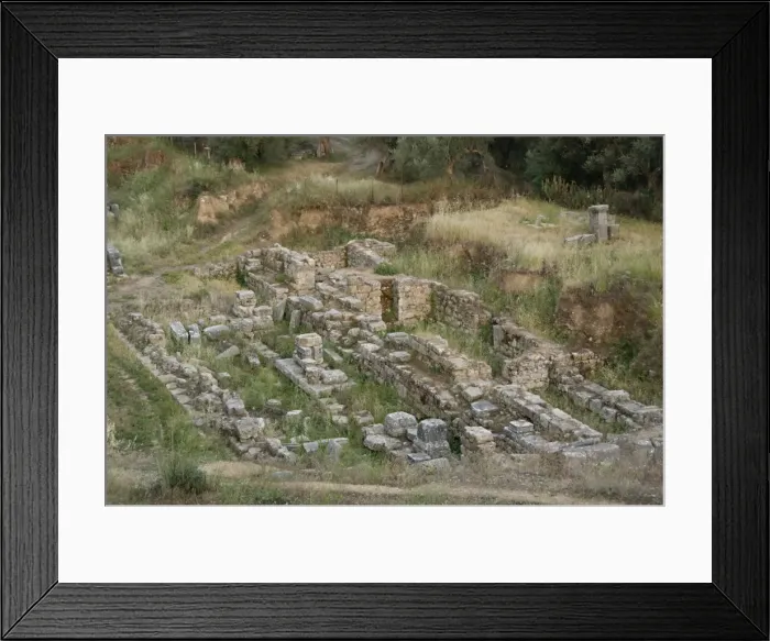 Framed Print : Greece. Sparta. Roman Theater. 30-20 BC. Ruins Framed Print : Greece. Sparta. Roman Theater. 30-20 BC. Ruins