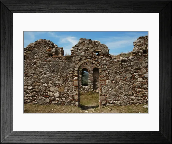 Framed Print : Greece. Mystras. Monastery of Agia Sophia. Ruins of refector Framed Print : Greece. Mystras. Monastery of Agia Sophia. Ruins of refector