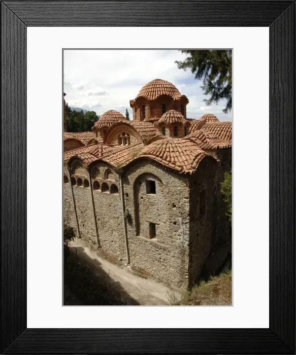 Framed Print : Greece. Mystras. Church of the Panayia Hodegetria, also know Framed Print : Greece. Mystras. Church of the Panayia Hodegetria, also know