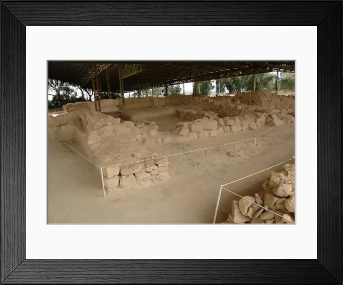 Framed Print : Mycenean Art. Greece. Palace of Nestor, near Pylos. 1300-120