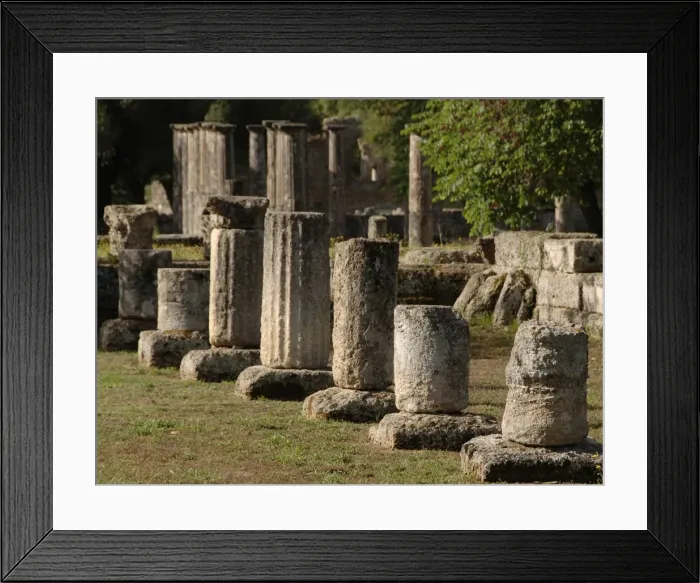 Framed Print : Greece. Peloponesse. Olympia. Santuary of ancient Greece in Framed Print : Greece. Peloponesse. Olympia. Santuary of ancient Greece in