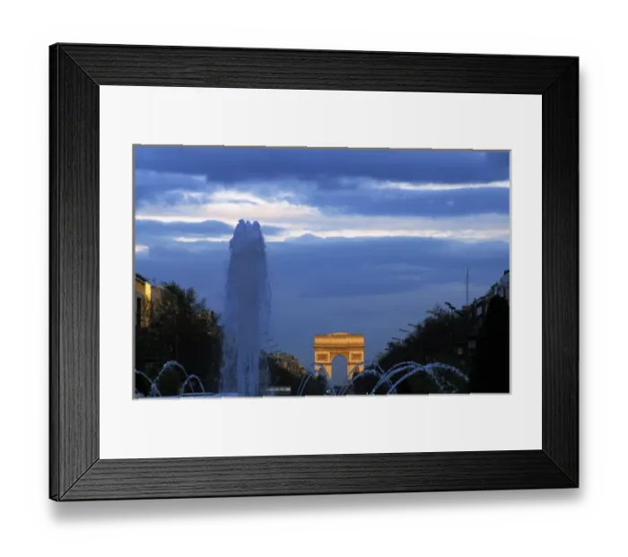 Framed Print : France. Paris. Night view of the Champs Elysees Framed Print : France. Paris. Night view of the Champs Elysees