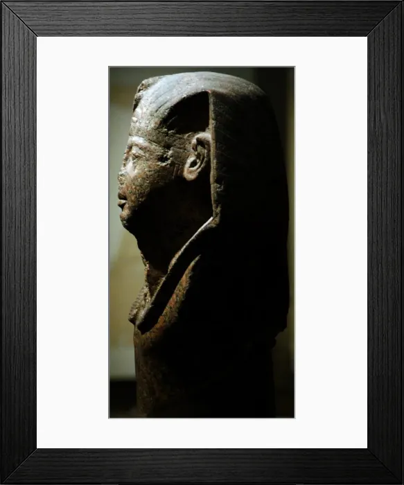 Framed Print : Head of Pharaoh, probably Ramesses II. Egypt Framed Print : Head of Pharaoh, probably Ramesses II. Egypt