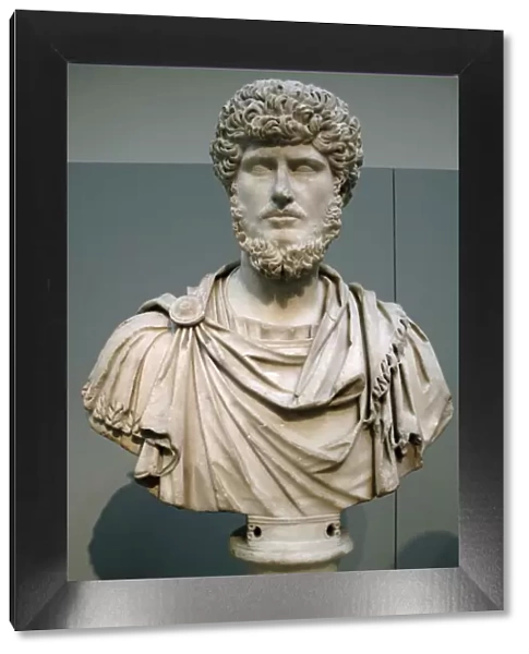 Lucius Verus (130-169 AD). Roman co-emperor. Bust. Marble
