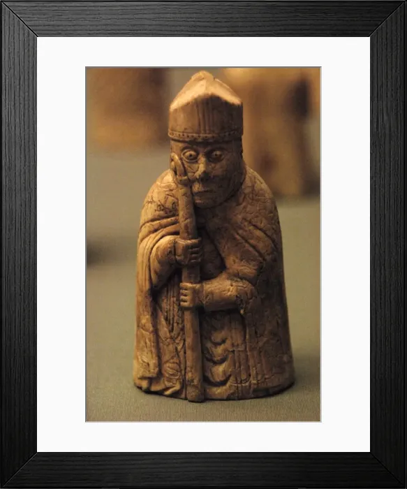 Framed Print : The Lewis Chessmen. Detail Framed Print : The Lewis Chessmen. Detail