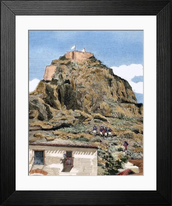 Framed Print : Spain. Cantonal Revolution. Monteagudo (Murcia) Framed Print : Spain. Cantonal Revolution. Monteagudo (Murcia)