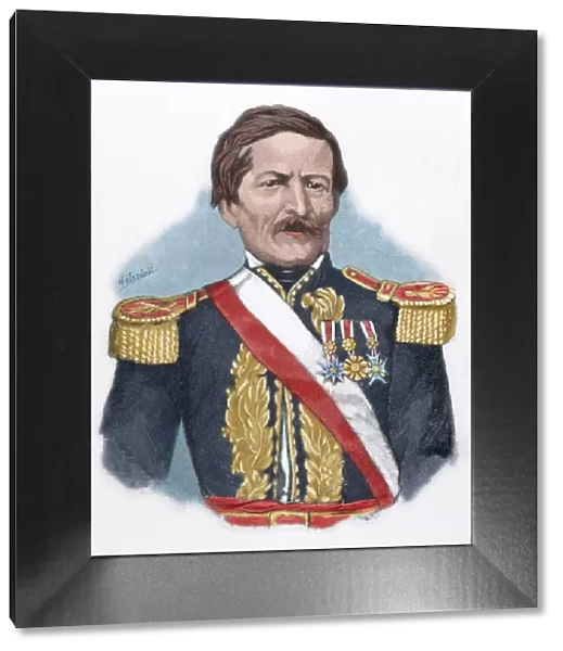 Ramon Castilla y Marquesado (1797-1867). Peruvian caudillo a