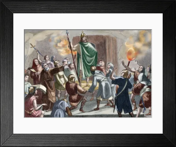 Framed Print : Coronation of Garci Ximenez (724 Framed Print : Coronation of Garci Ximenez (724