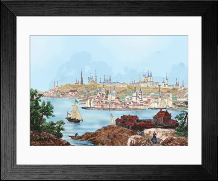 Framed Print : Kazan. Engraving Framed Print : Kazan. Engraving