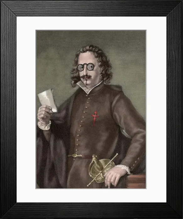 Framed Print : Quevedo y Villegas, Francisco de (1580-1645). Spanish writer Framed Print : Quevedo y Villegas, Francisco de (1580-1645). Spanish writer