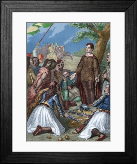 Framed Print : Lord Byron (1788-1824) Framed Print : Lord Byron (1788-1824)
