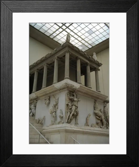 Framed Print : Pergamon Altar. Detail Framed Print : Pergamon Altar. Detail