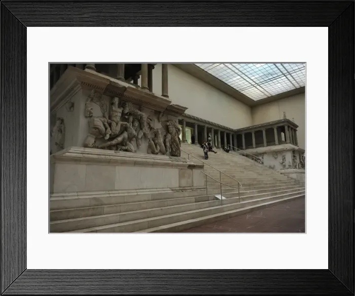 Framed Print : Pergamon Altar. Detail Framed Print : Pergamon Altar. Detail