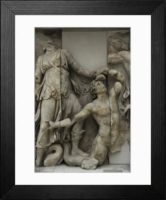 Framed Print : Pergamon Altar. Detail Framed Print : Pergamon Altar. Detail