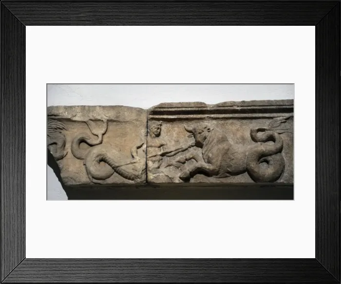 Framed Print : Reliefs of Sanctuary of Athena. Pergamon Framed Print : Reliefs of Sanctuary of Athena. Pergamon