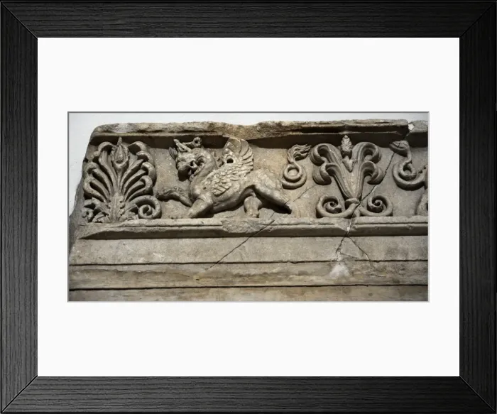 Framed Print : Reliefs of Sanctuary of Athena. Pergamon Framed Print : Reliefs of Sanctuary of Athena. Pergamon