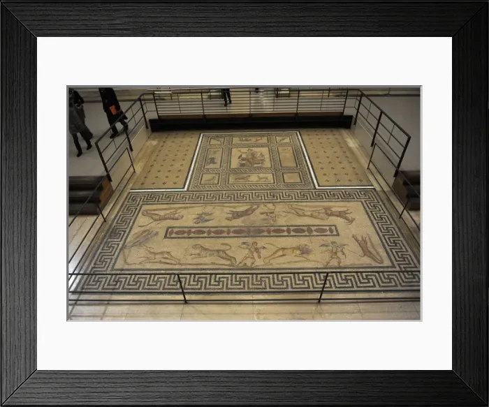 Framed Print : Mosaic of Orpheus. Miletus. Pergamon Museum. Berlin. Germany Framed Print : Mosaic of Orpheus. Miletus. Pergamon Museum. Berlin. Germany