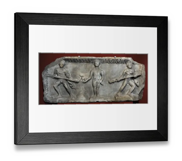 Framed Print : Apollo Kanachos relief. Miletus Framed Print : Apollo Kanachos relief. Miletus
