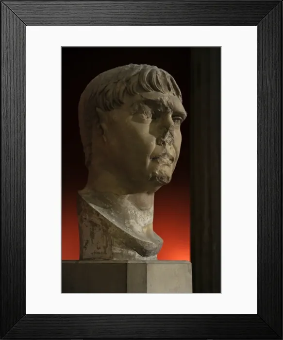 Framed Print : Trajan (53-117 AD). Roman emperor. Bust Framed Print : Trajan (53-117 AD). Roman emperor. Bust