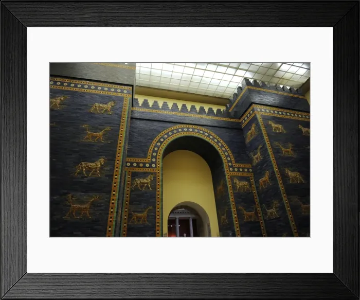 Framed Print : Ishtar Gate. 4th century BC. Babylon Framed Print : Ishtar Gate. 4th century BC. Babylon