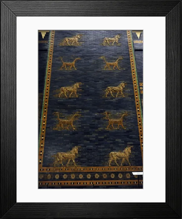 Framed Print : Ishtar Gate. 4th century BC. Babylon Framed Print : Ishtar Gate. 4th century BC. Babylon