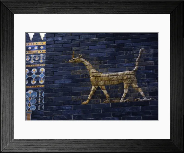 Framed Print : Ishtar Gate. 4th century BC. Babylon Framed Print : Ishtar Gate. 4th century BC. Babylon