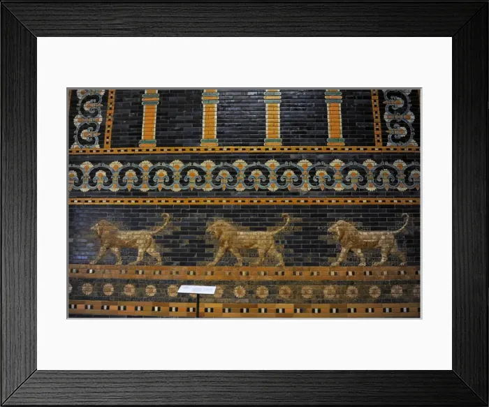 Framed Print : Mesopotamian art. Neo-Babylonian. The Throne Room of Nebuch Framed Print : Mesopotamian art. Neo-Babylonian. The Throne Room of Nebuch