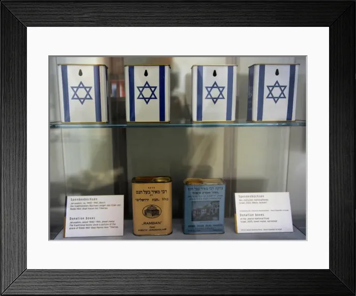 Framed Print : Donation boxes. Jewish Museum Berlin. Germany Framed Print : Donation boxes. Jewish Museum Berlin. Germany