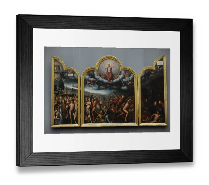 Framed Print : Jehan Bellegambe the Elder (1470-1535 / 1536). Triptych of Framed Print : Jehan Bellegambe the Elder (1470-1535 / 1536). Triptych of
