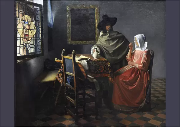 Johannes Vermeer (1632-1675). The wine glass, c. 1658-1660