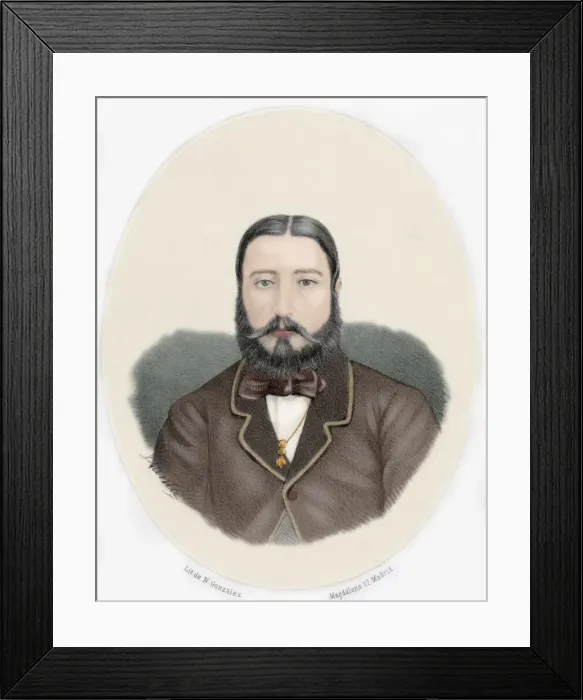 Framed Print : Leopold II (1835-1909). King of the Belgians. Portrait Framed Print : Leopold II (1835-1909). King of the Belgians. Portrait