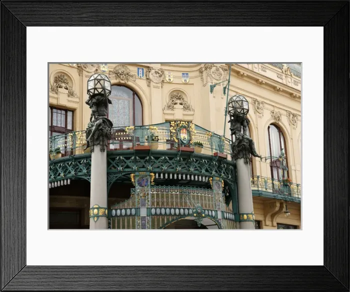 Framed Print : Czech Republic. Prague. Municipal House (Obecni Dum) Framed Print : Czech Republic. Prague. Municipal House (Obecni Dum)