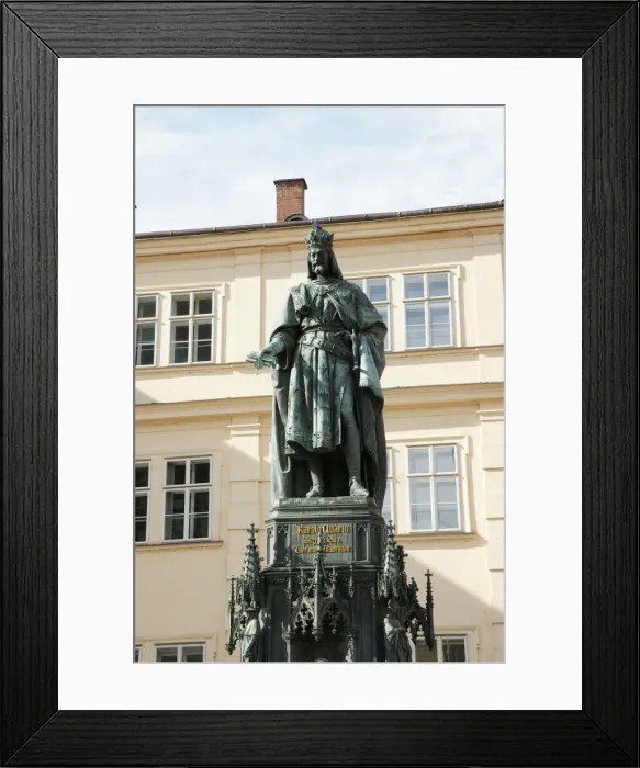 Framed Print : Charles IV. Holy Roman Emperor. Prague. Czech Republic Framed Print : Charles IV. Holy Roman Emperor. Prague. Czech Republic