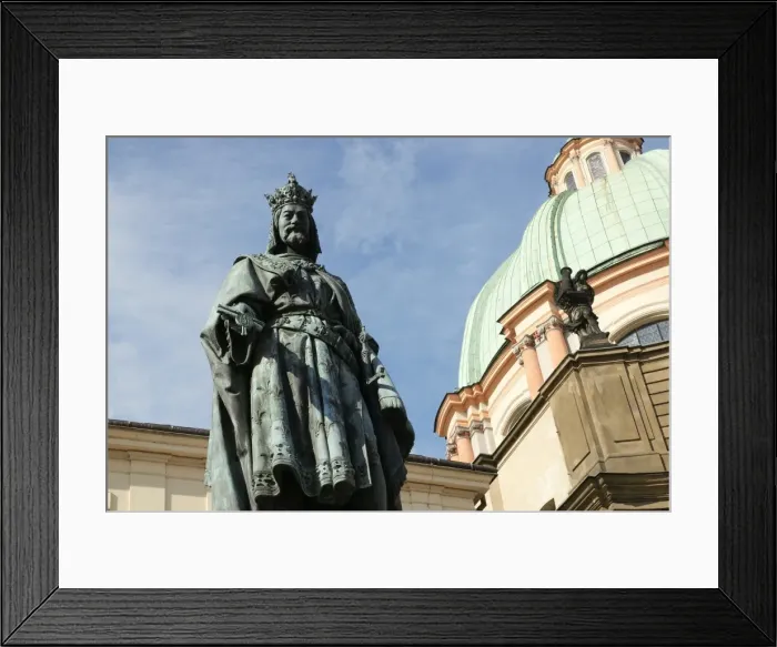 Framed Print : Charles IV. Holy Roman Emperor. Prague. Czech Republic Framed Print : Charles IV. Holy Roman Emperor. Prague. Czech Republic