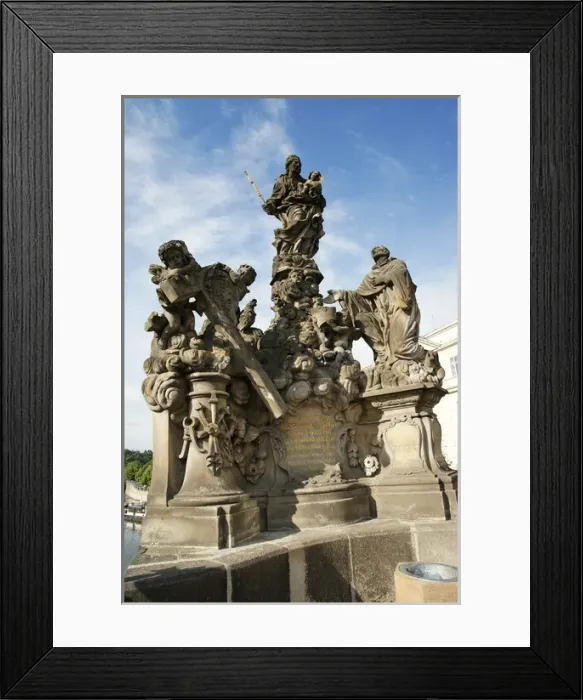 Framed Print : Our Lady and St. Bernard, 1709. Copy. Prague. Czech Republic Framed Print : Our Lady and St. Bernard, 1709. Copy. Prague. Czech Republic
