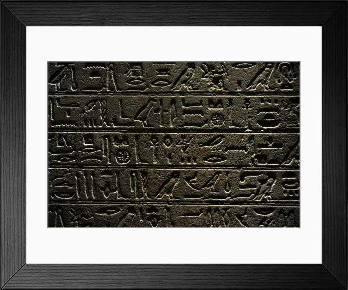 Framed Print : Egypt. Stele of General Intef (Antef). Detail. Hieroglyphic Framed Print : Egypt. Stele of General Intef (Antef). Detail. Hieroglyphic