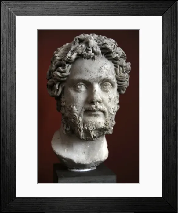 Framed Print : Septimius Severus (145-211). Roman Emperor. Bust. Carlsberg Framed Print : Septimius Severus (145-211). Roman Emperor. Bust. Carlsberg