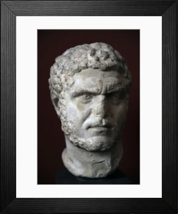 Framed Print : Caracalla (188- 217). Roman emperor. Bust. Carlsberg Glyptot Framed Print : Caracalla (188- 217). Roman emperor. Bust. Carlsberg Glyptot