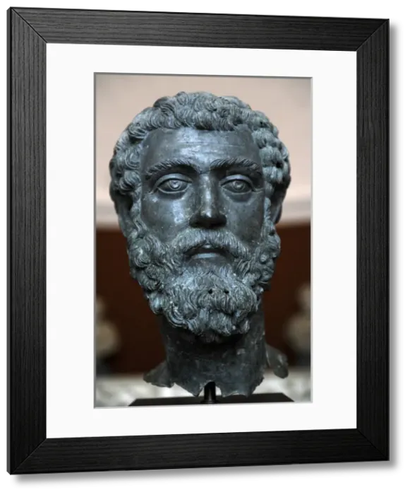 Framed Print : Septimius Severus (145-211). Roman Emperor. Bust. Carlsberg Framed Print : Septimius Severus (145-211). Roman Emperor. Bust. Carlsberg