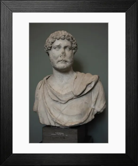 Framed Print : Hadrian. Roman emperor. Bust Framed Print : Hadrian. Roman emperor. Bust