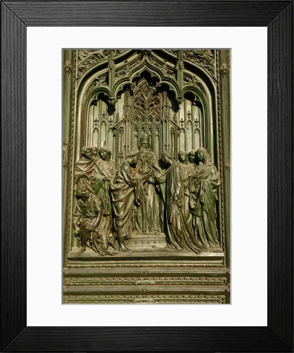 Framed Print : Marriage of the Virgin Mary. Main gate. Relief. Milan Cathed Framed Print : Marriage of the Virgin Mary. Main gate. Relief. Milan Cathed