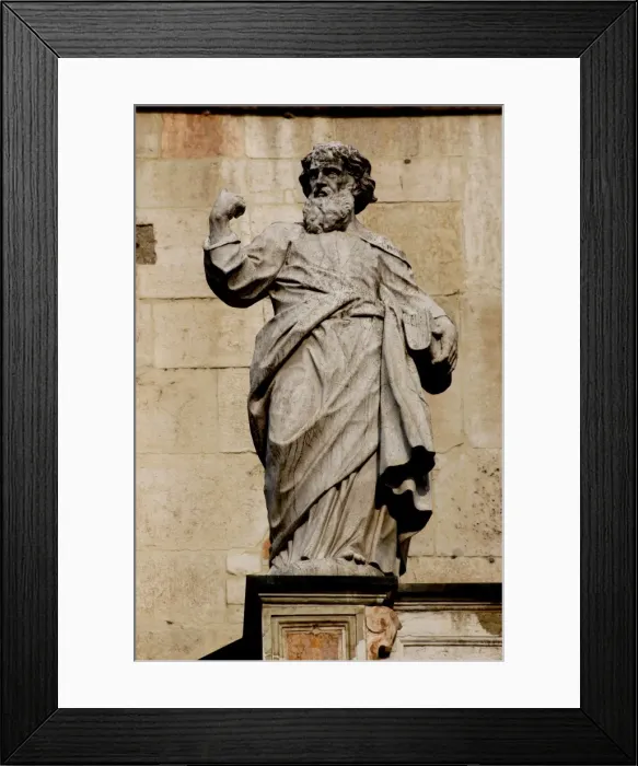 Framed Print : Evangelist statue. Cremona Cathedral Framed Print : Evangelist statue. Cremona Cathedral